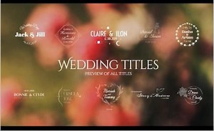 Modern Wedding Titles | Prewedding, Weddings Videographer, Cinematic, Fonts for Adobe Premiere Pro, Wedding Templates, Davinci Resolve - Etsy