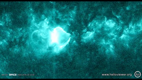 Largest solar flare since 2017 captured in X9 time-lapse footage