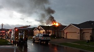 Lightning Sparks Lutz House Fire
