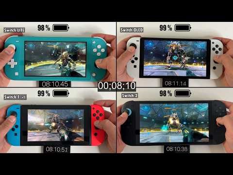 Battery Life o Nintendo Switch 2 vs. LITE vs. Switch 1 vs. OLED | Metroid Prime 4 Beyond