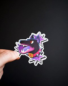 1.2K views | Lucky they didn’t put the spiked collar on the wrong dog  Psst, top secret custom sticker trick: matte mirror looks sick on everything, and adding effects in general only on specific parts of the sticker makes for a neat little visual experience - try it!  Printed on matte mirror for @bellflowwer #StickerApp #CustomStickers #ArtistsOfStickerApp #MirrorStickers #MatteMirrorStickers #Dog #BalloonAnimal | StickerApp | Facebook