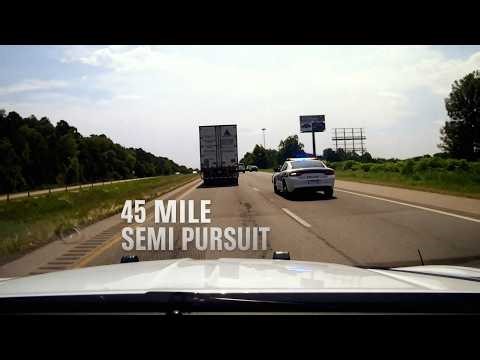 Arkansas State Police Chase UNHINGED Semi Driver 45 Miles-Shots Fired!