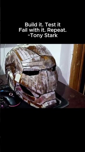 Cardboard Iron Man Helmet