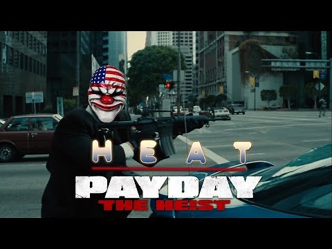 Heat (1995) Bank Heist and Shootout with "Gun Metal Grey" (Payday: The Heist)