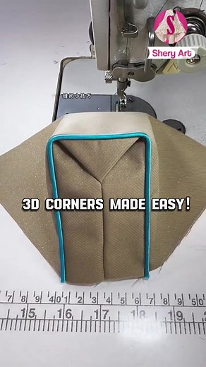 How to Sew the Edge of 3D Patches on Fabric — Corners Trick