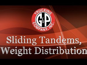 Sliding Tandems, Weight Distribution with Jim Gibson