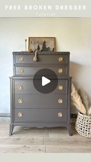 Ashley Brandfass | I still can’t believe this is the same dresser 🤩 When I picked it up for free, I could see why they wanted to get rid of it….It was... | Instagram