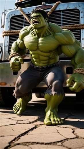 Superheroes Pulling a Truck💪| Epic Power Shorts #shorts #shortsfeed #epic