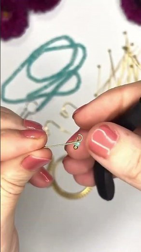 DIY Boho Gemstone Hoop Earrings