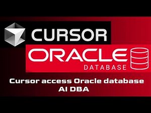 How to use Cursor AI to access Oracle database (Part 1)