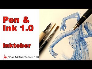HOW TO DRAW WITH PEN & INK 1.0 - for beginners - Prepare for InkTober!