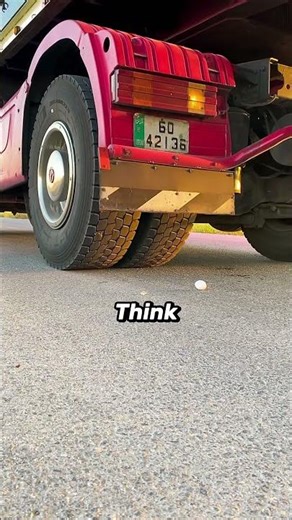 The craziest experiment with an egg and a truck!