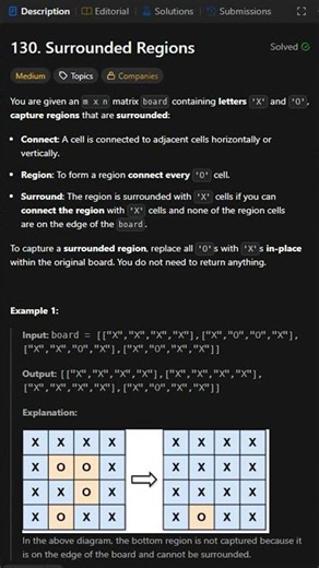 130. Surrounded Regions