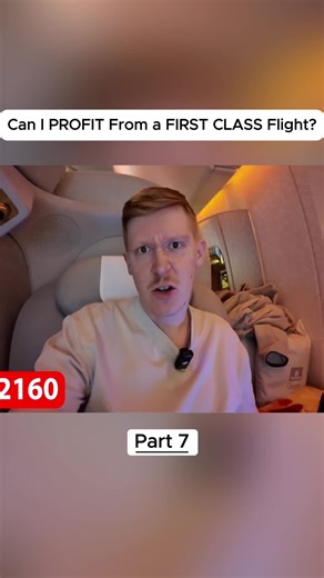 Can I PROFIT From a FIRST CLASS Flight #comedy #vlog #flight