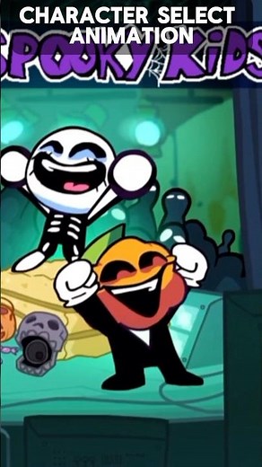 FNF Skid and Pump All Character Select Animations!