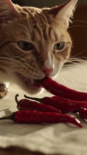 Cat vs. Hot Pepper