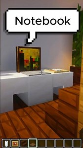 Como Fazer um Notebook no Minecraft #minecraft #minecrafttutorial #minecraftbuilding
