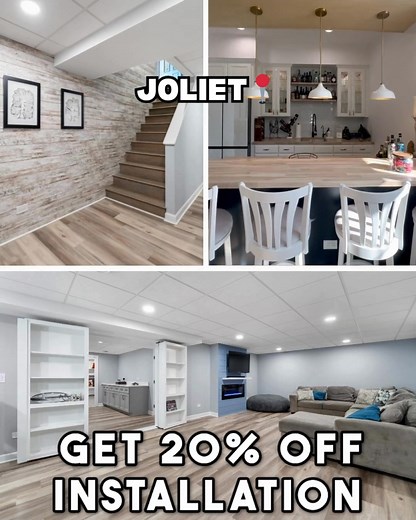68 reactions · 3 comments | We’re looking for 150 Homeowners in JOLIET ready to transform their BASEMENT into a dream living space! ✨This Month Only:  FREE Design Consultation Right at Home  Save 20% on Installation  Simple, Flexible Financing Options Tap “Learn More” to get started today! | Matrix Basement Finishing | Facebook
