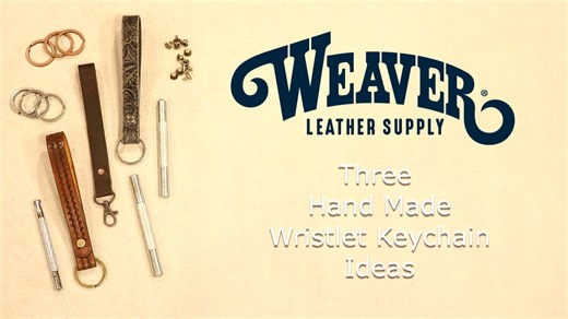 Learn how to make three easy leather wristlet keychains from a simple pattern with Chuck Dorset with Weaver Leather. Follow beginner-friendly step-by-step instructions to craft a rustic American Bison wristlet, a fashionable embossed floral version, and a custom-stamped veg tan leather design. Along the way, you’ll pick up pro tips on leather selection, cutting, punching, stitching, dyeing, antiquing, and finishing. Find all tools and materials as well as a FREE downloadable pattern at https://w