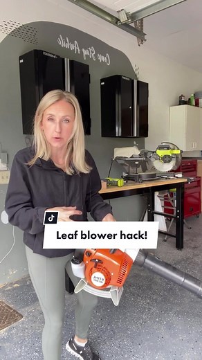 Clever Leaf Blower Hack for Easy Yard Work