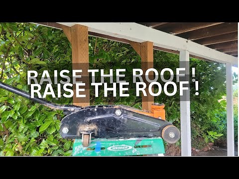 How to Lift a Carport with a Car Jack and Replace Old Posts | DIY Step-by-Step