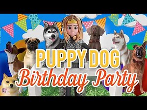 🔴Puppy Dog Dance Party | Birthday Songs for Dogs| Cartoons for Children and Toddlers