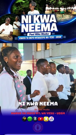 Si kwa akili zetu, bali NI KWA NEEMA ya Mungu..❤️🙏 #nikwaneema #choir #song #video #youtube