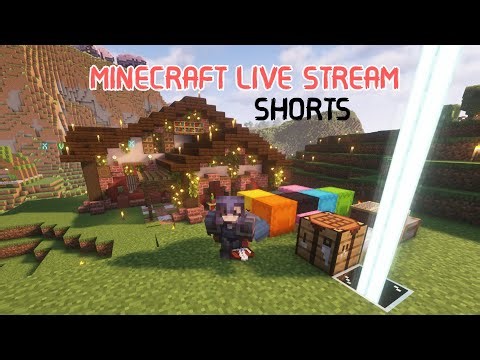 Building A Giant Underground Library! | MINECRAFT LIVE STREAM | SHORTS