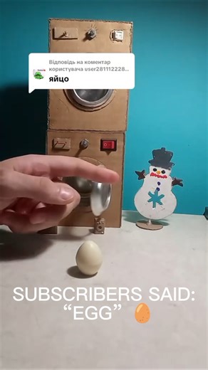 Can My Cardboard Washing Machine Wash an Egg? #miniwashingmachine
