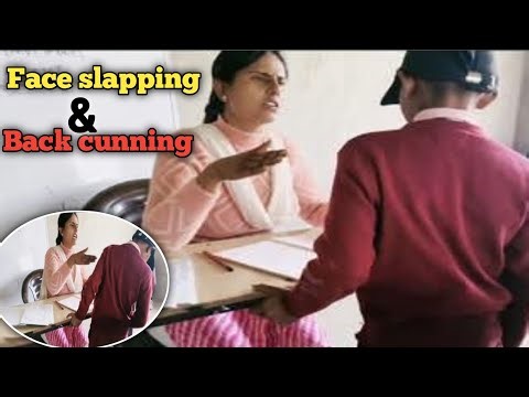 Hard face slapping 😭😭 & Hard back canning 😭 all students maths ➗ homework check ✅