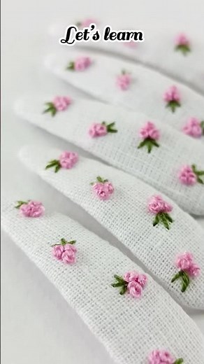 🌸Basic Embroidery for Beginners | Easy Embroidery Design 🪡