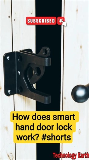 How does smart hand door lock work? #shorts