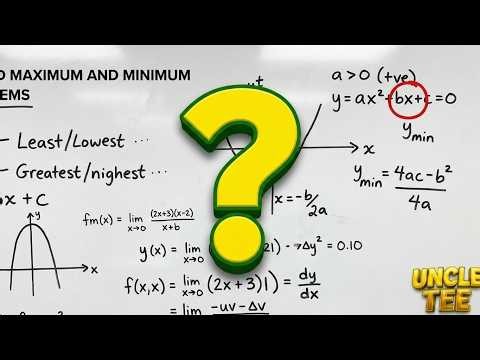 Calculus Series: Minimum and Maximum Value Problems Part 1 (Application of Differential Calculus)