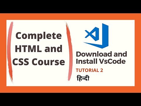 Download and Install VsCode (HTML and CSS Tutorial 2)