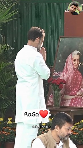 242K views · 10K reactions | Rahul Gandhi pays tribute to his grandmother on her death anniversary❤️ | Asikraj Ansari | Facebook
