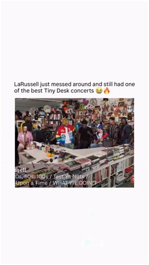 MUSIC DOSE (^_^) on Instagram: "LaRussell brought that pure Bay Area backyard party energy to NPR’s Tiny Desk – high-octane, fun, and full of life! Song: 10s, 20s, 50s, 100s by LaRussell (medley with “Test Ya Nuts” / “Once Upon a Time” / “WHAT WE DOIN!?”) LaRussell, the independent Vallejo rapper and entrepreneur from the Bay, built his career on raw hustle, direct fan support, and staying true to his roots. He turned viral freestyles, backyard residencies, and his label Good Compenny into a mov