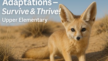 Adaptations:Complete Lesson with Stations, Reading Passages, Quiz, & Projects