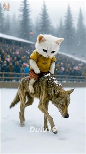 Snow Race: White Kitten & Skinny Wolf Comeback | Inspiring AI Story #dulu19 #inspiringstory
