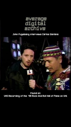 John Fugelsang interviews Carlos Santana #vh1 #nostalgia #vhs