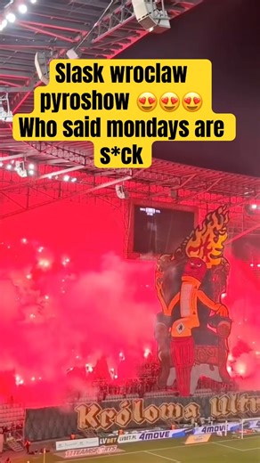 “FIRE TIFO SHOW! 🔥 Ultras Śląsk Wrocław Ignite the Stadium vs Stal Rzeszów (08.12.2025)”