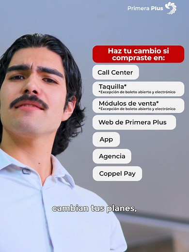 Cambia tu boleto de viaje sin costo adicional
