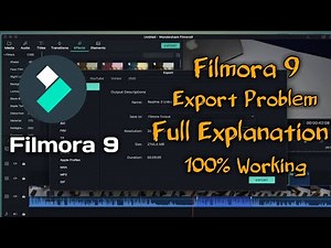 🔴Live Proof || Filmora 9 Export Problem Full Explain 100% Working || Flmora 9 Export Setting ||