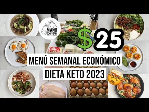 🤩MENU SEMANAL ECONÓMICO DIETA KETO 2023 | MEAL PREP RECETAS KETO 1 SEMANA | Manu Echeverri