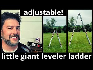 Little Giant Leveler Ladder review. Adjustable, multi-position ladder with leveling legs [410]