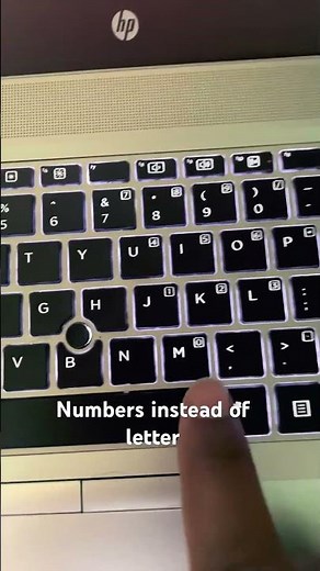 Keyboard typing numbers instead of letters #shortvideo #laptop #vlog #lettering