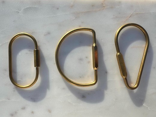 Minimalistic Brass Key Loop, Brass Keychain, Minimalistic Key Chain, Brass Key Loop - Etsy