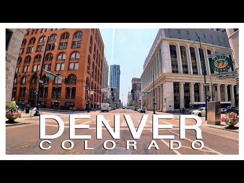 Denver 4K - Colorado USA | Driving Downtown
