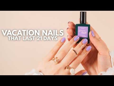 Manucurist Green Flash Step-by-Step Tutorial 💜 | Wisteria Summer Nails That Last Up to 21 Days