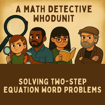 Math Mystery - Missing Concert Tickets - 2-Step Equation Practice