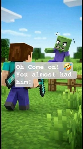Minecraft Zombie Fails: The Clumsy Chase! 🤣